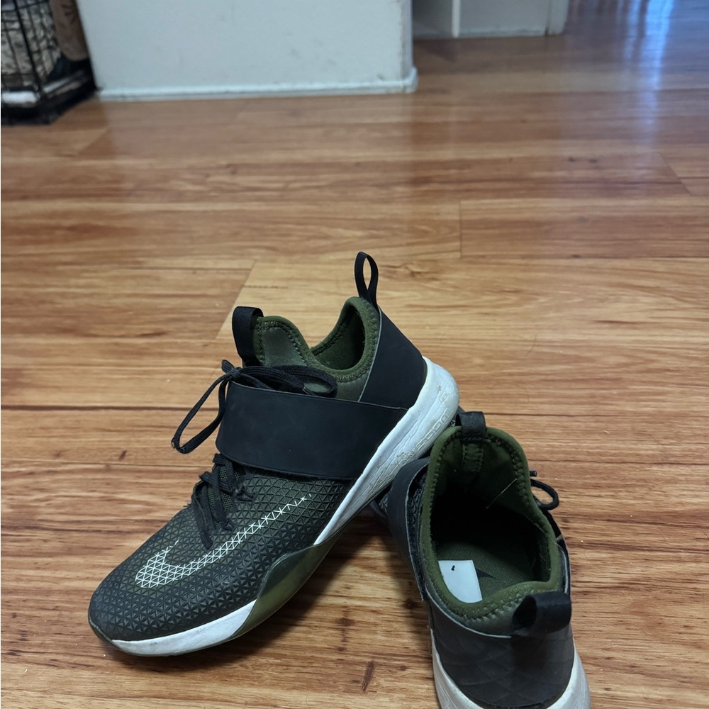 Green and Black Athletic Sneakers